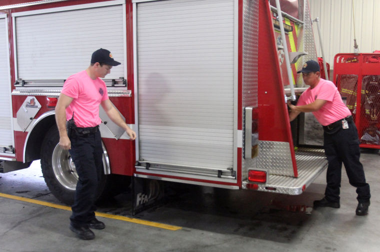 Copperas Cove Firefighters Support Breast Cancer Awareness